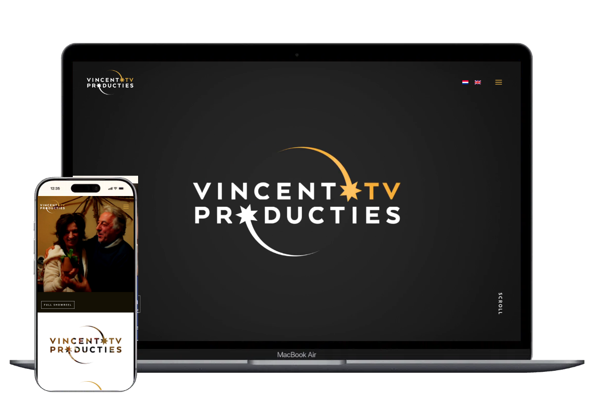 Nieuwe website voor Vincent TV Producties, ontwikkeld door Mooi Online