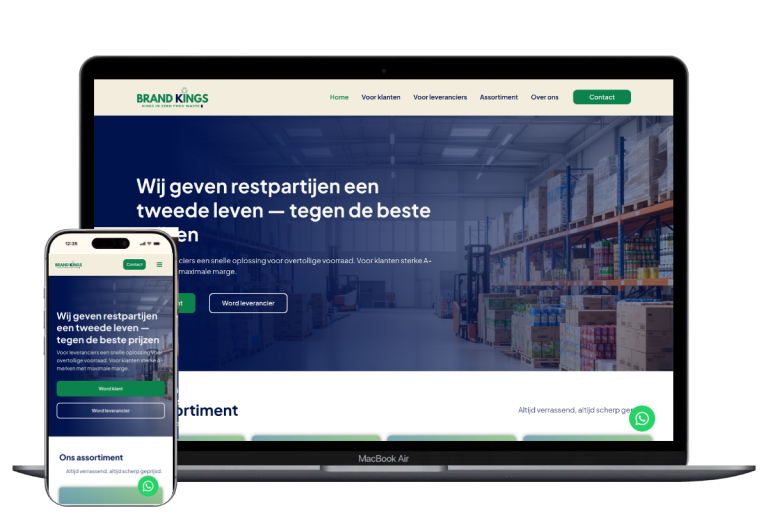 Nieuwe website voor Brand Kings, ontwikkeld door Mooi Online