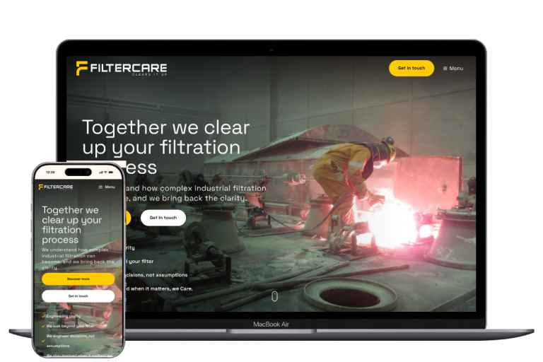 Nieuwe website voor FilterCare, ontwikkeld door Mooi Online