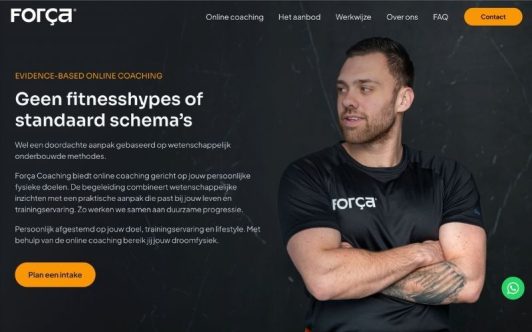 Onepage_website_Força Coaching